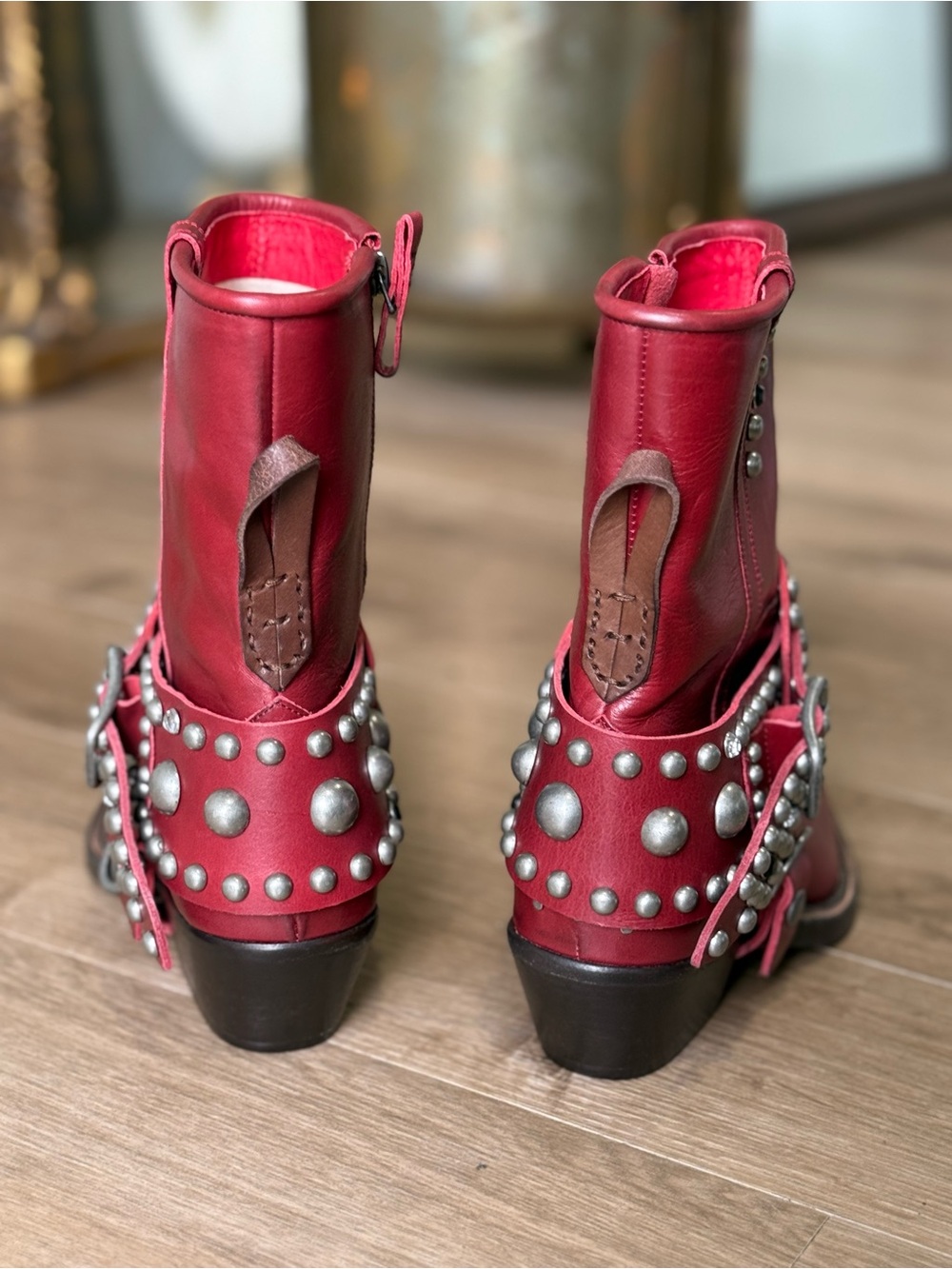 Free People We The Free Axel Boots Red - Picture 4 of 7